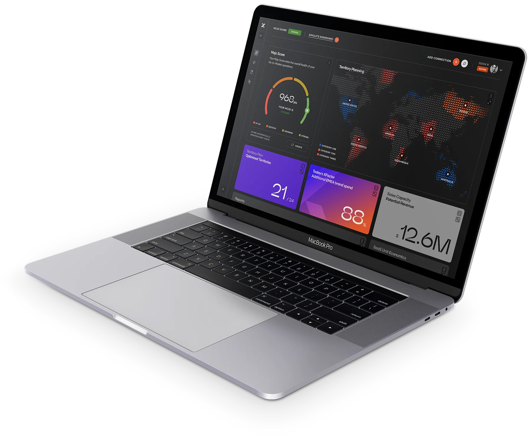 XFactor Product on laptop